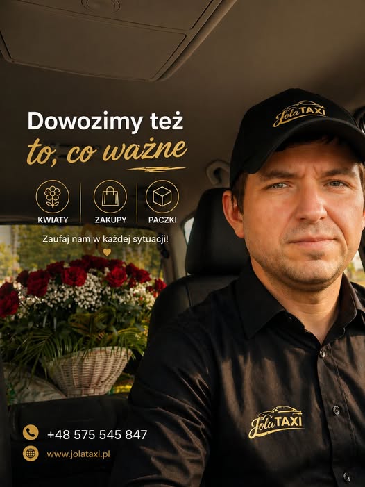 Nie tylko od punktu A do B — dowozimy to co ważne. Kwiaty, zakupy, paczki