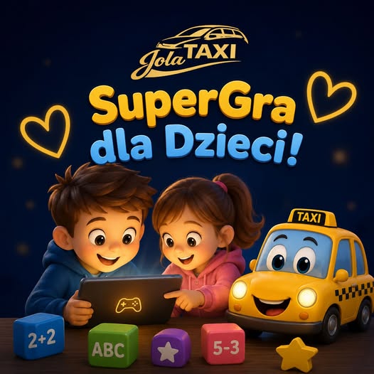 SuperGra dla Dzieci od Jola Taxi — ucz się matematyki i słów w podróży!